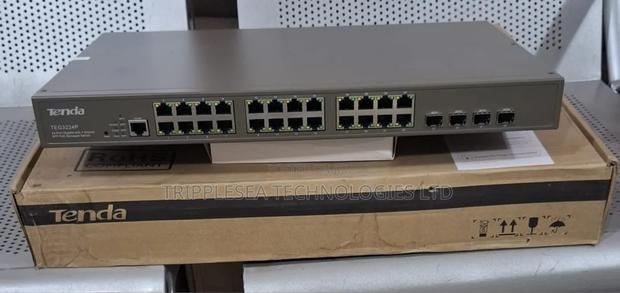 24-Port Gigabit Managed Poe Switch With 4-Port SFP Combo · Photo 1