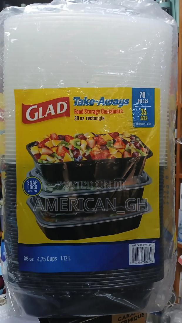 Glad Take Away Food Storage Container, 70pcs(35 Set) · Photo 1
