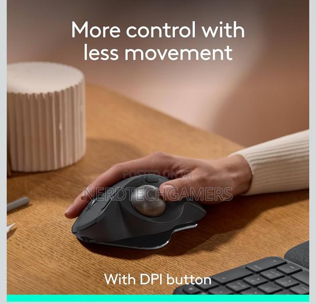 Logitech Mx Ergo S Advanced Wireless Trackball Mouse, · Photo 2