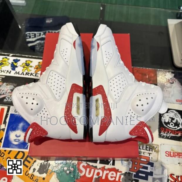 Air Jordan 6 Retro White Red Sneakers Basketball Shoes- Fast Delivery · Photo 2