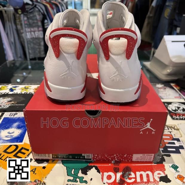 Air Jordan 6 Retro White Red Sneakers Basketball Shoes- Fast Delivery · Photo 3