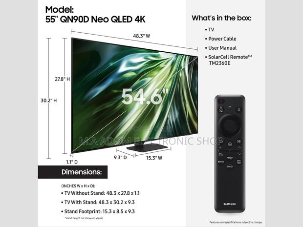 Samsung 98” Qled Qn90d 120hz Magic Remote Led Tv · Photo 2