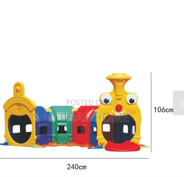 Big Size Train Design Kids Crawl Tunnel 240*106*98cm · Photo 3
