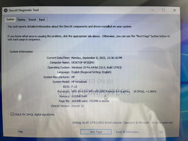 Laptop HP 17-3000 8GB AMD A6 HDD 1T · Photo 5