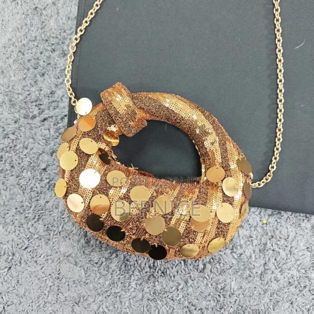 Glittering Glam Handbag – Gold, Silver, Black Denim · Photo 5