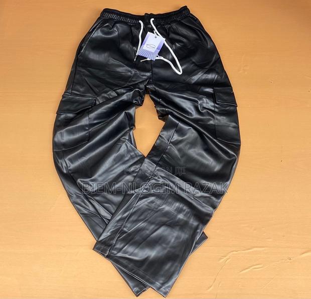Cargo Leather Pants Available in Stock · Photo 1