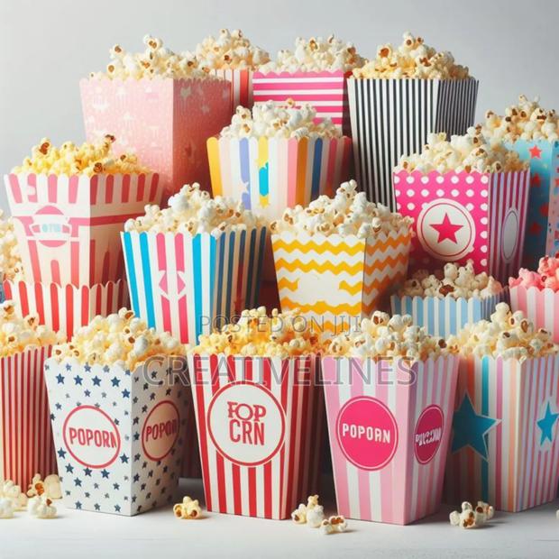 Variety of Colorful Popcorn Boxes · Photo 1