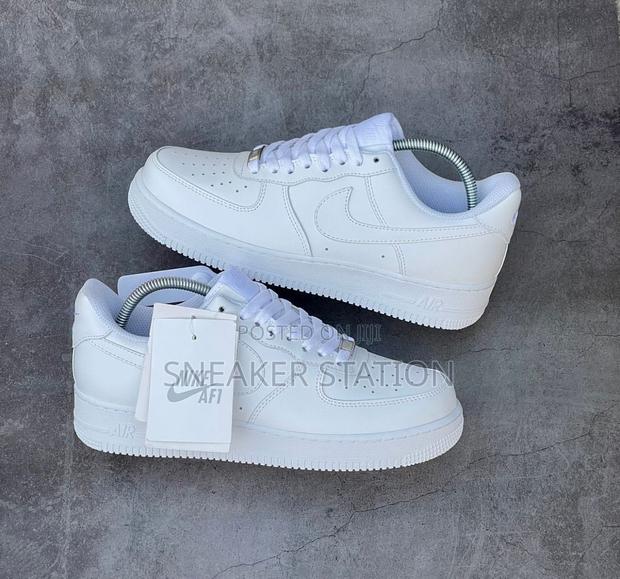 Nike Air Force 1 All White Sneaker · Photo 2