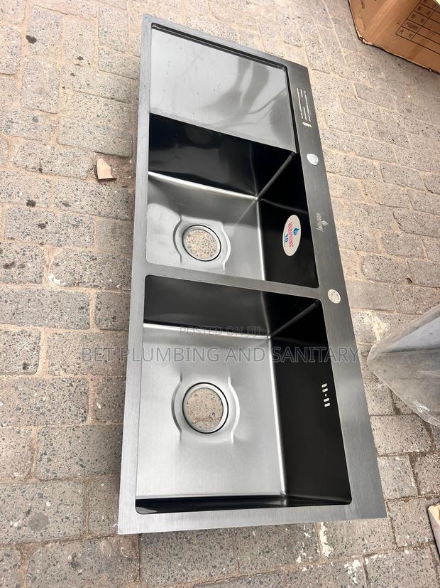 Double Bowl With 1 Arm Cabinet Sink_kitchen Sink_complete · Photo 1