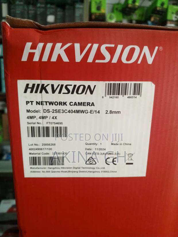 Hikvision 4mp Dual Lens Mini PTZ Poe Camera Ds-2se3c404mwg-E/14 · Photo 2