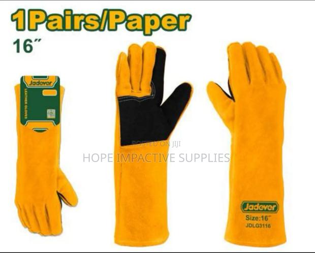 Leather Welding Gloves -16".(Moq=12pairs) · Photo 1