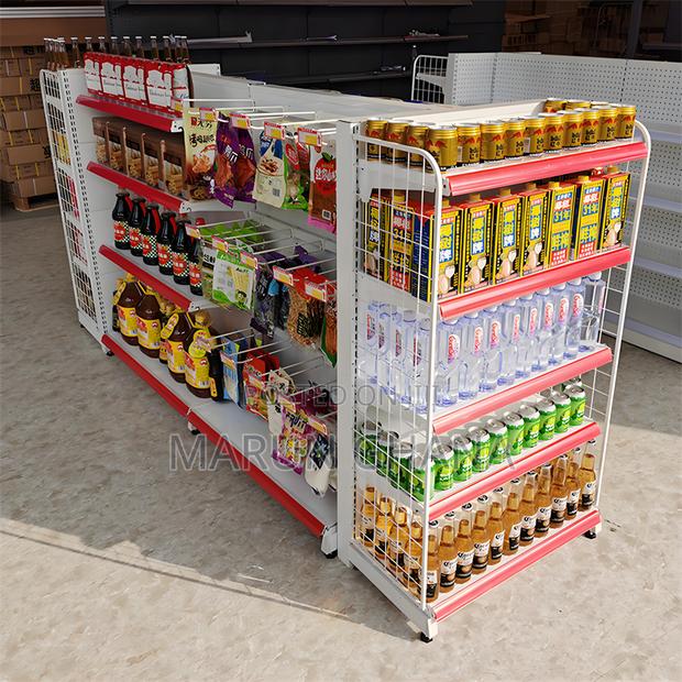 Supermarket Shelves for Retail Store Double-Sided Gondola · Photo 1