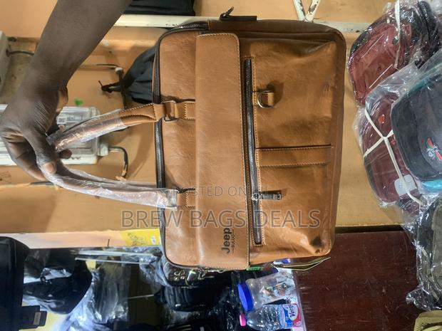 Pure Leather Jeep 15.6 Inches Laptop Bag With Shoulder Strap · Photo 1