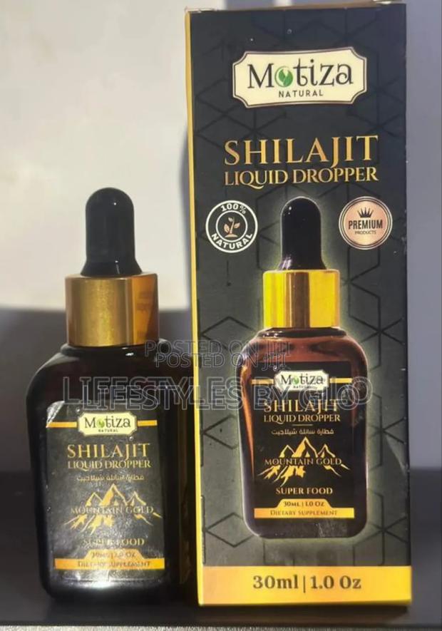 Motiza Shilajit Liquid Dropper Resin Himalayan Mountain Gold Grade · Photo 1