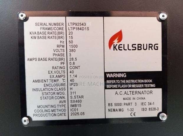 Kellsburg 20kva Alternator Motor · Photo 3
