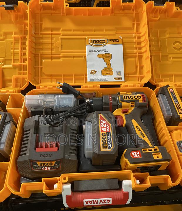Ingco 42v Compact Brushless Cordless Impact Drill (69nm) · Photo 2