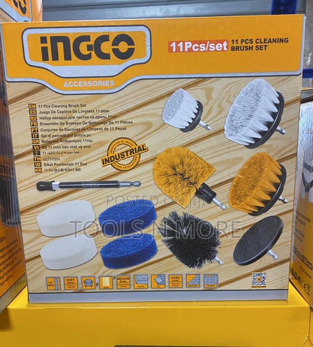 Ingco 11 PCS Cleaning Brush Set · Photo 1