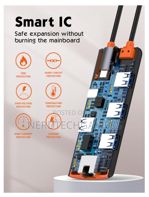 Ldnio Factory Ds-26u Outlet New Design 6 in 1 Type C Adapter · Photo 4