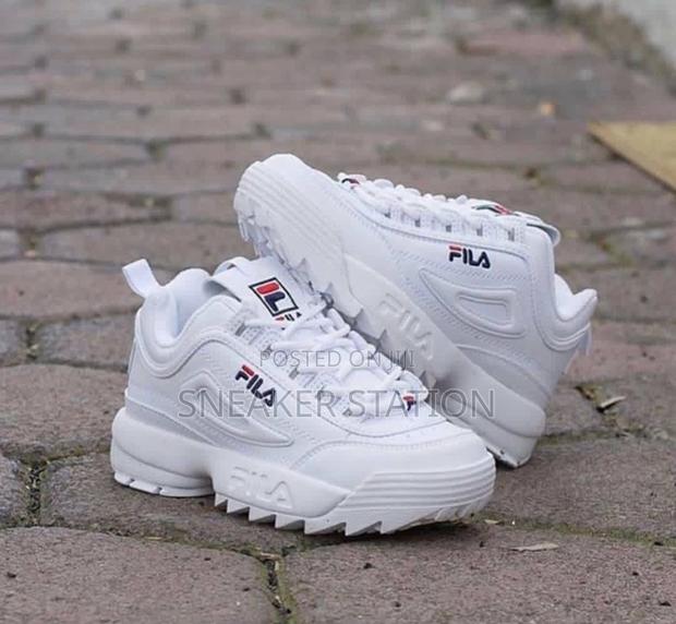 Fila All White Disruptor Sneaker · Photo 1