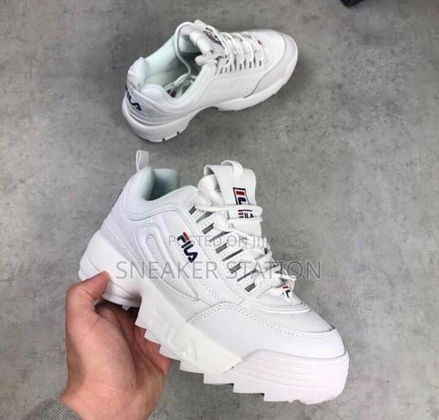 Fila All White Disruptor Sneaker · Photo 2