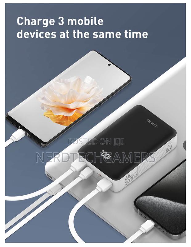 Ldnio Pq27 Portable 20000mah Power Banks Power Banks With 65w · Photo 3