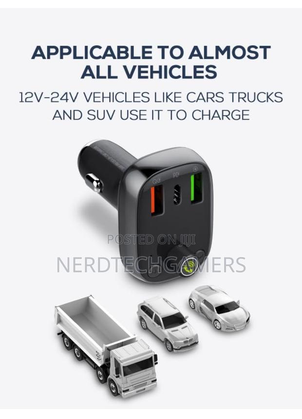 Ldnio C704q Car Charger With Fm Transmitter, 3 Usb Ports, Pd · Photo 6