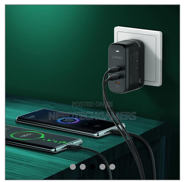 Ldnio Q367 Gan 65w 3 Usb C Quick Charging Universal Travel Fast Charg · Photo 7