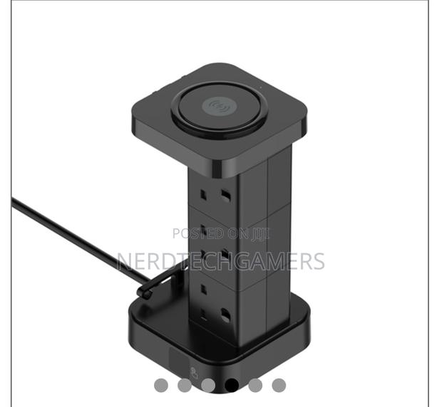 Ldnio 2500w Uk Tower Extension Power Socket 1pd 30w+1qc3.0+2 Auto-Id · Photo 4