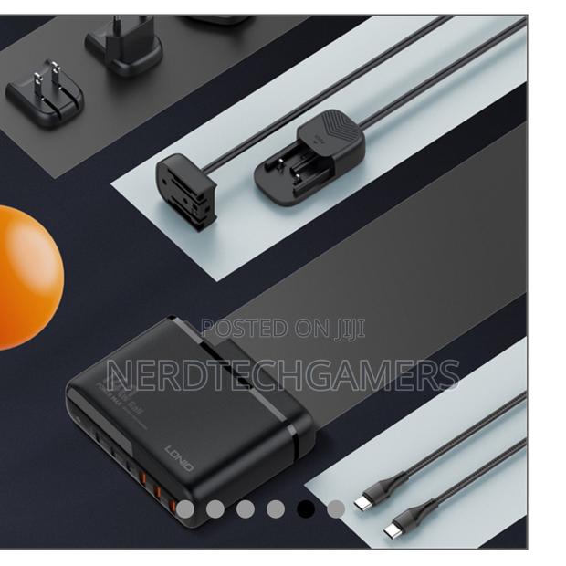 Ldnio A6140c Led Display Gan Tech 6 Ports Multi 140w Gan Charger · Photo 5