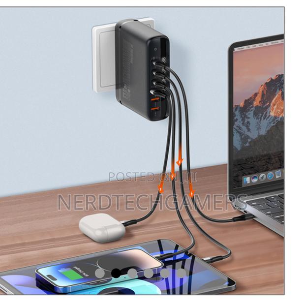 Ldnio A6140c Led Display Gan Tech 6 Ports Multi 140w Gan Charger · Photo 3