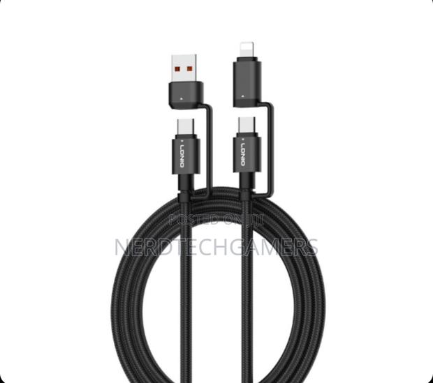 Lc16 Ldnio Direct 4 in 1 Super Fast Charging Cable 60w Usb Cable · Photo 2