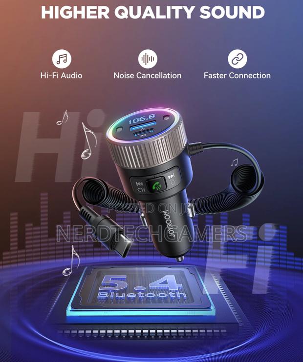 Joyroom Jr-Ccb02 60w Car Wireless Fm Transmitter · Photo 3