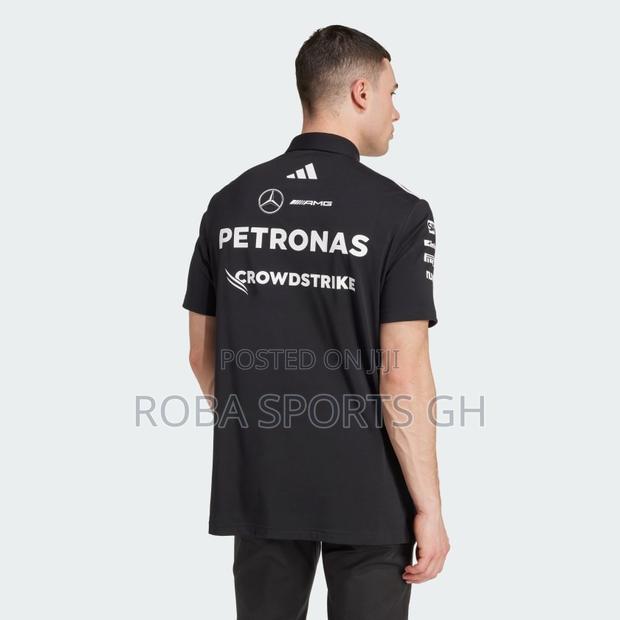 2025 Mercedes Amg Petronas Adidas F1 Team Polo - Black · Photo 4