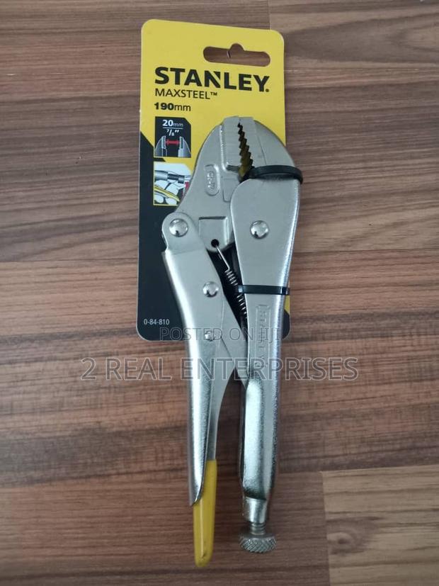 Stanley Maxsteel Locking Pliers, 190mm Straight Jaw - Brand New · Photo 1