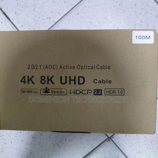Hdmi 100m Fiber Optic Cable Support Uhd 2.0/2.1 · Photo 1