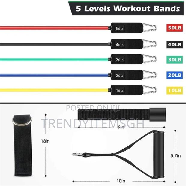 Resistance Bands Set Elastic Workout Fitness Exercise Tube Bands · Photo 5