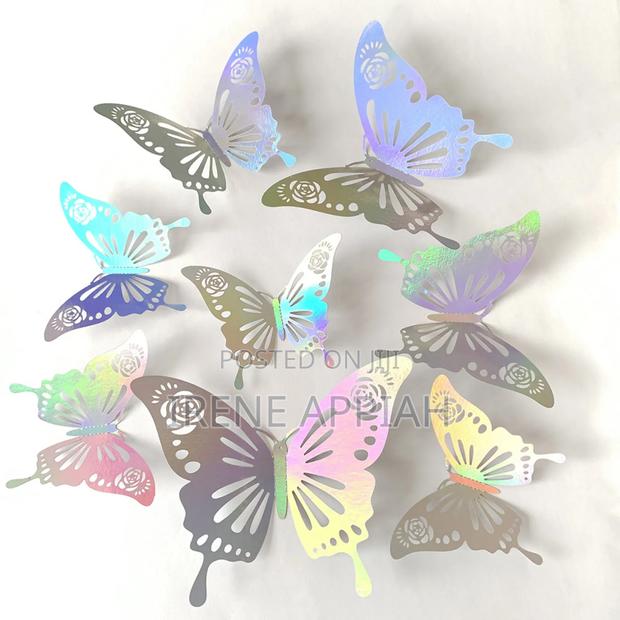 Silver Butterfly Stickers for Home and Events Decor · Photo 2