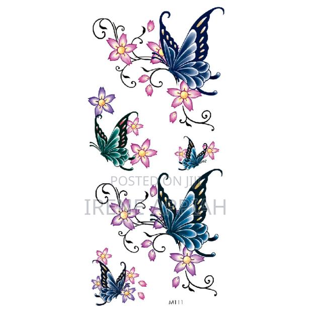 Butterflies and Flowers Tattoo Stickers · Photo 5