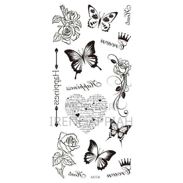 Butterflies and Flowers Tattoo Stickers · Photo 6