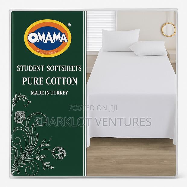 Student's Bedsheet With 1 Pillow Case-White · Photo 2