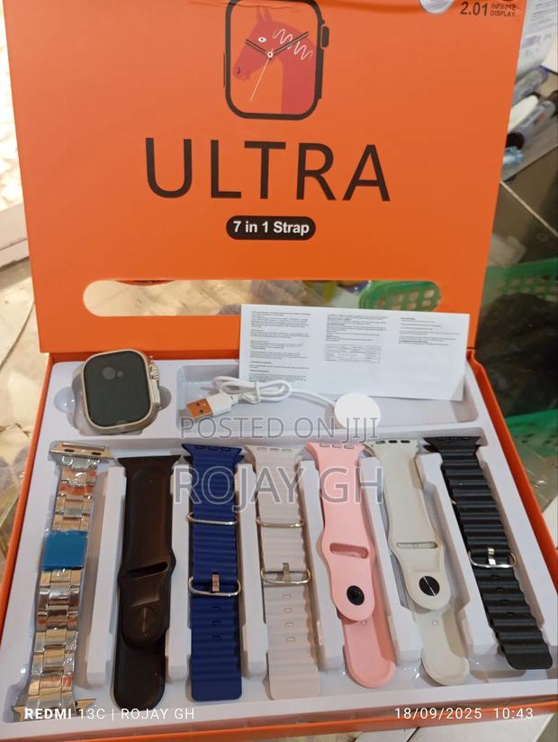 New Version Ultra 7-in-1 Straps Smart Watch - Multicolors · Photo 1