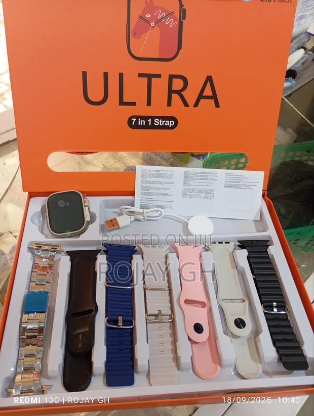 New Version Ultra 7-in-1 Straps Smart Watch - Multicolors · Photo 2