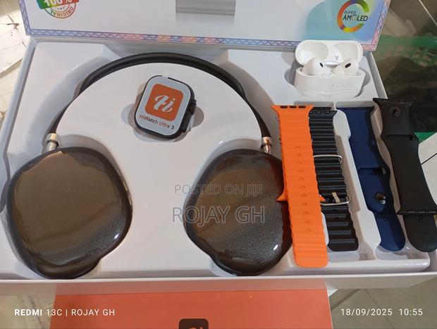 MVP-280 Combo Pack – Smart Watch + Headphones + Airpods - Black · Photo 3