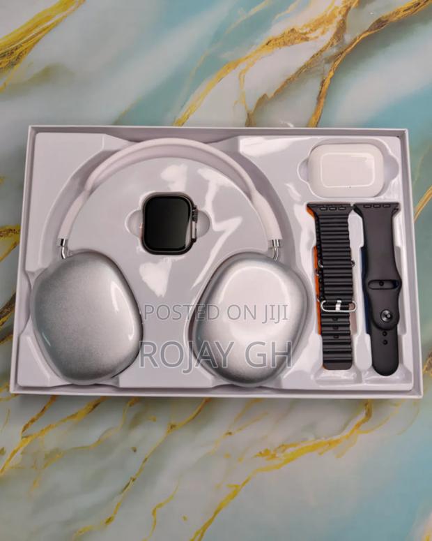 MVP-280 Combo Pack – Smart Watch + Headphones + Airpods - Silver · Photo 2