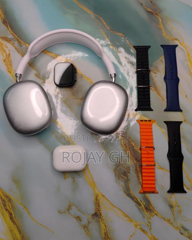 MVP-280 Combo Pack – Smart Watch + Headphones + Airpods - Silver · Photo 3