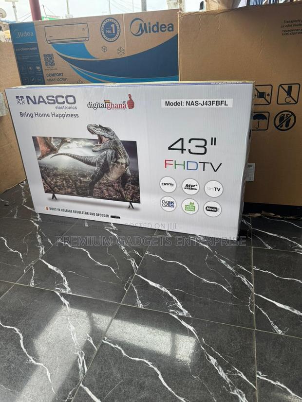 Nasco 43′′ Led Digital Satellite Television Nas-j43fbfl · Photo 1