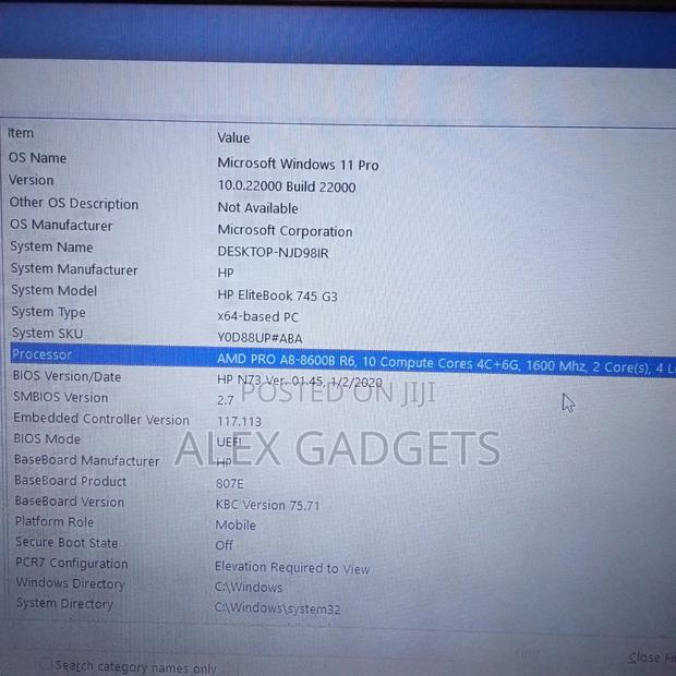 Laptop HP EliteBook 745 8GB AMD A8 SSD 256GB · Photo 3