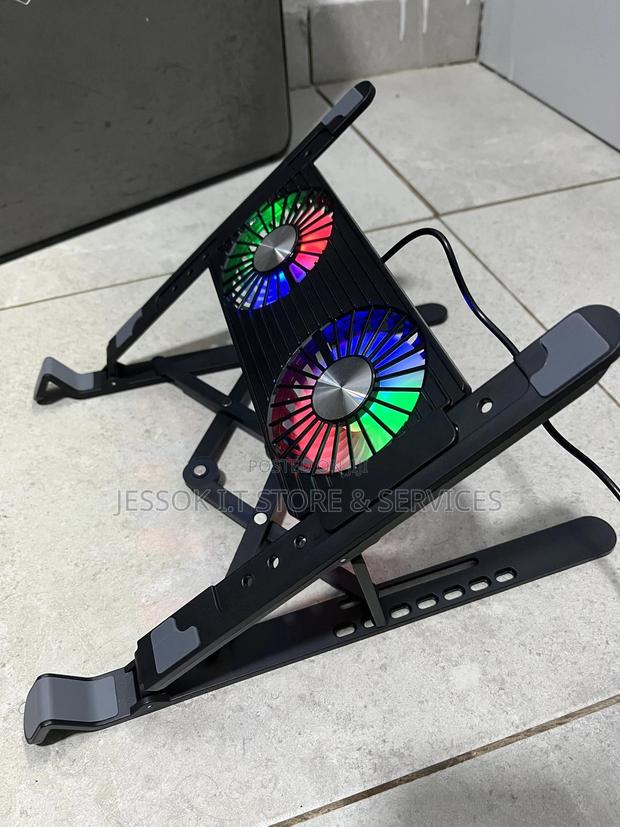 Folding Laptop Stand With Radiator RGB Fan · Photo 1