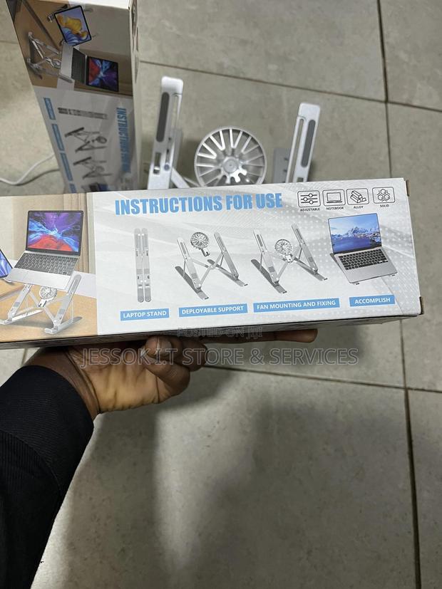 Metal Laptop Stand With With Detachable Fan · Photo 3
