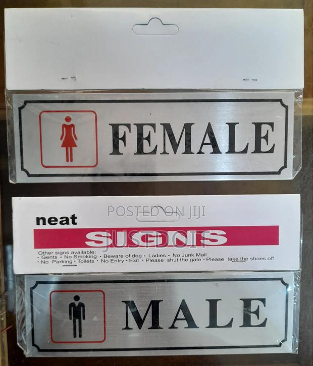 Male Female Restroom Door Signs · Photo 1
